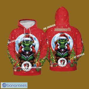 EPL AFC Bournemouth King Grinch Christmas 3D Hoodie, 3D Tshirt, Sweater AOP - EPL AFC Bournemouth King Grinch Christmas 3D Hoodie, 3D Tshirt, Sweater AOP Photo 2