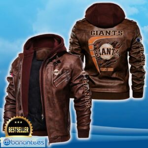 San Francisco Giants Leather Jacket Black And Brown Color For Men And Women Gift Fans All OVer Print Gift Fans - San Francisco Giants Leather Jacket_2