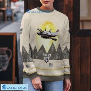 RU-21 UTE RU21 All Printed Aircraft Moonlight Ugly Christmas Sweater Product Photo 5