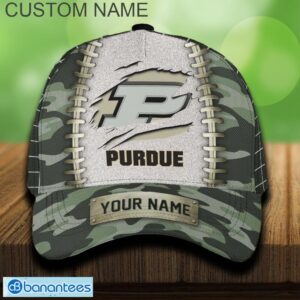 Purdue Boilermakers 3D Hat And Cap Beach Design Camo Green For Fans Gift Custom Name - Purdue Boilermakers 3D Hat And Cap Camo_1