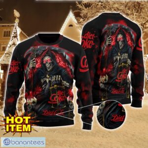 Diet Coke Death Halloween All Over Print Sweater Halloween Gift For men And Women Product Photo 1