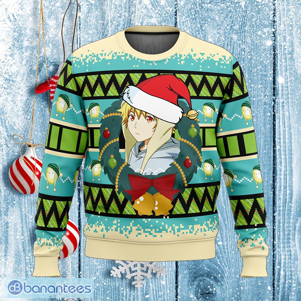 yukine noragami design knitted christmas sweater aop gift for men and women image Yukine Noragami Design Knitted Christmas Sweater AOP Gift For Men And Women - Yukine Noragami Ugly Christmas Sweater Photo_1