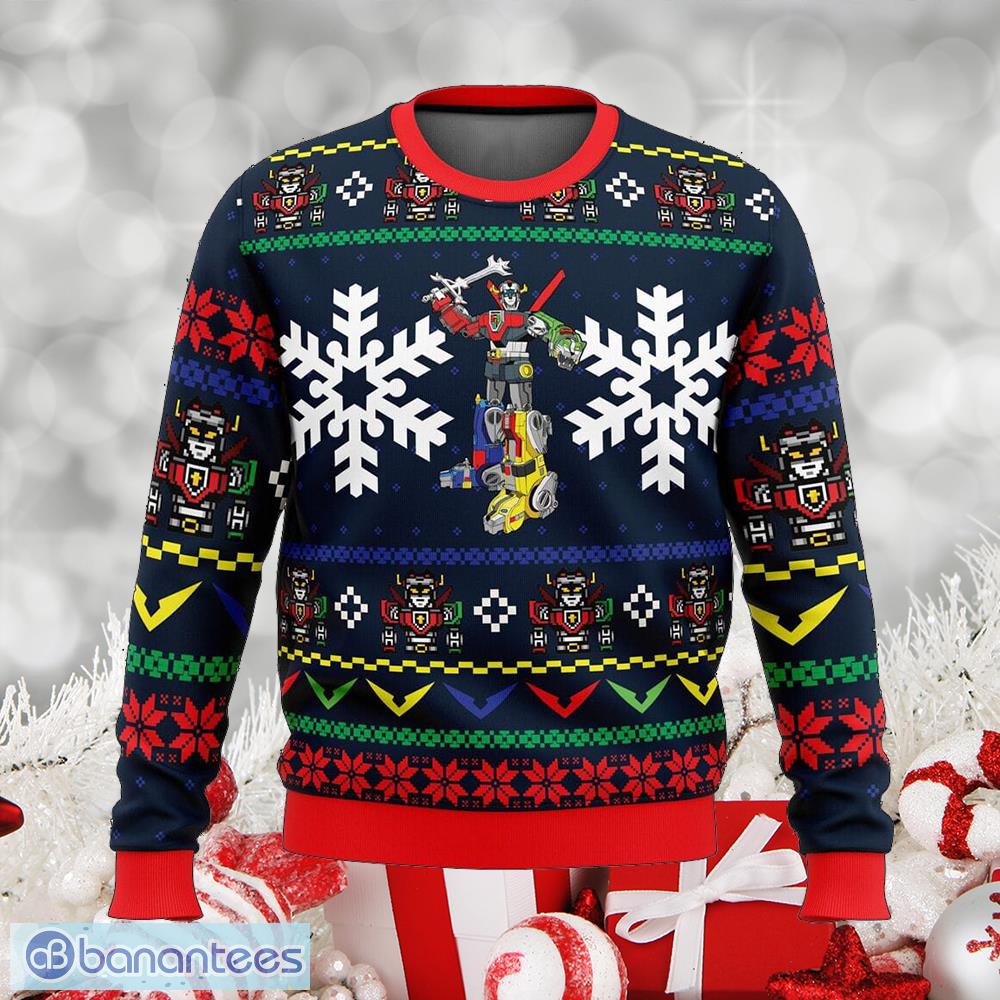 yuletron voltron season ugly xmas 3d sweater gift for men and women image Yuletron Voltron Season Ugly Xmas 3D Sweater Gift For Men And Women - Yuletron Voltron Ugly Christmas Sweater Photo_1