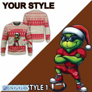 NCAA SMU Mustangs Grinch Style Ugly Christmas Sweater Gift For Adult - NCAA SMU Mustangs New Grinch Ugly Christmas Sweater Photo 2