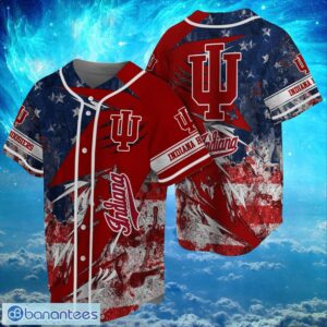 NCAA Indiana Hoosiers Logo Design Baseball Jersay Shirt Full Print Product Photo 1