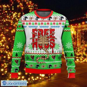 Free Hugs Bestie Facehugger Alien Ugly Sweater Family Ugly Christmas Sweater Gift Holidays - Free Hugs Bestie Facehugger Alien Ugly Sweater Photo_1