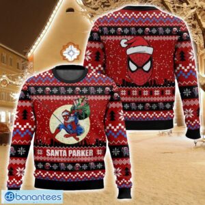 Santa Parker, Spiderman Christmas Ugly Christmas Sweater Christmas Gift For Family Holiday Gift Product Photo 1