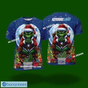 Keystone Light Beer King Grinch Christams 3D Hoodie, 3D TShirt, Ugly Sweater Gift For Men And Women - Keystone Light Beer King Grinch Christams 3D Shirt Photo 2