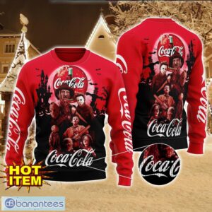 Coca Cola Horror Halloween Night All Over Print Sweater Halloween Sweater Gift Ideas Product Photo 1