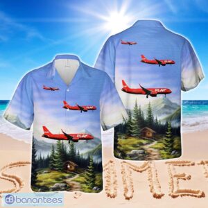 Play Airlines Airbus A320-251N Hawaiian Shirt Beach Summer Shirt Product Photo 1
