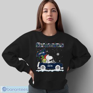 Seattle Seahawks Snoopy And Woodstock Driving Car Shirt Sweatshirt Hoodie - Sweatshirt