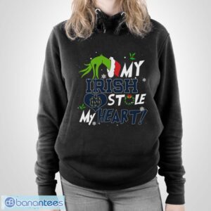 My Notre Dame Fighting Irish Stole My Heart Shirt Sweatshirt Hoodie - Unisex Pullover Hoodie