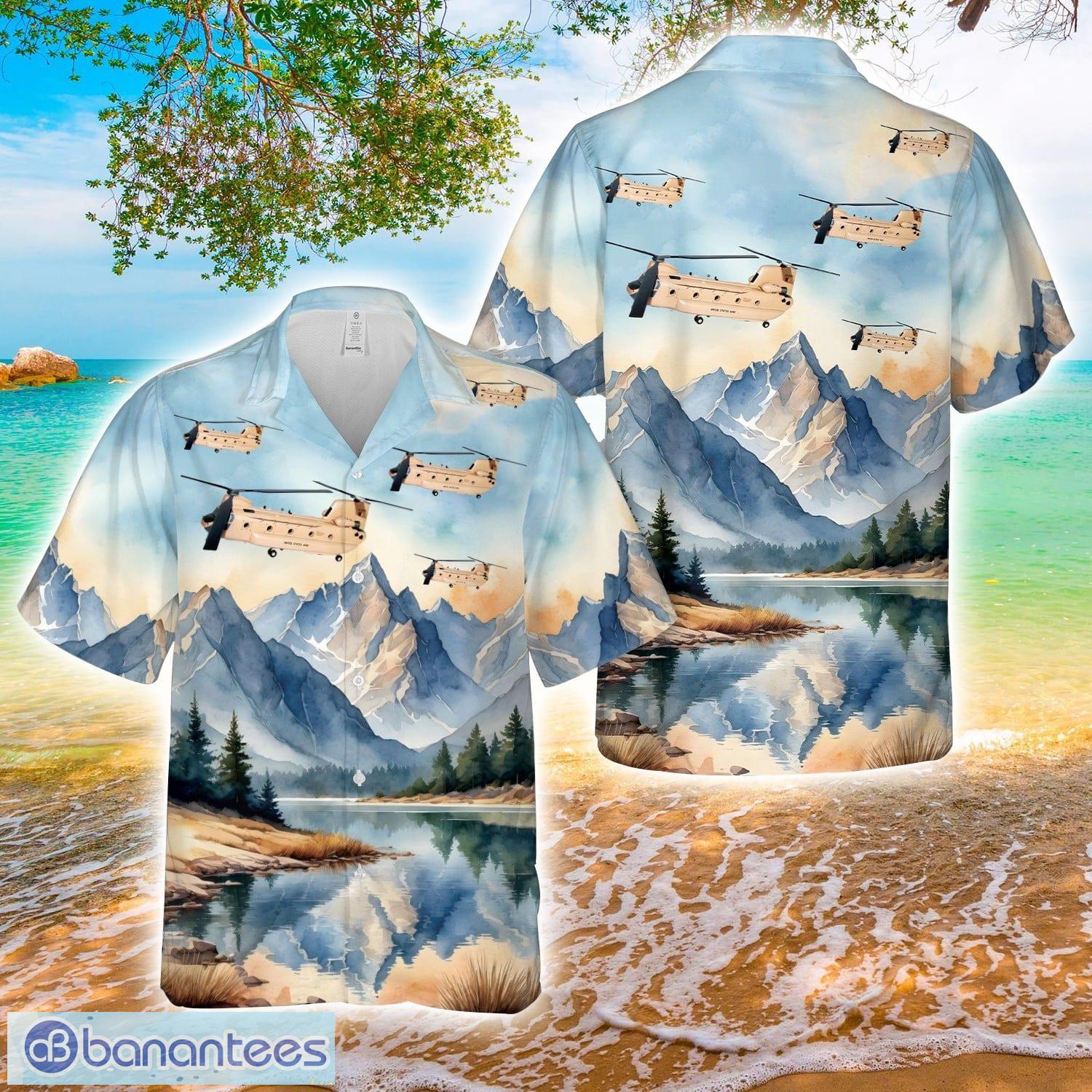 3 82nd general support aviation battalion flippers north ch 47 hawaiian shirt image 3 82nd General Support Aviation Battalion 'Flippers' North CH 47 Hawaiian Shirt Product Photo