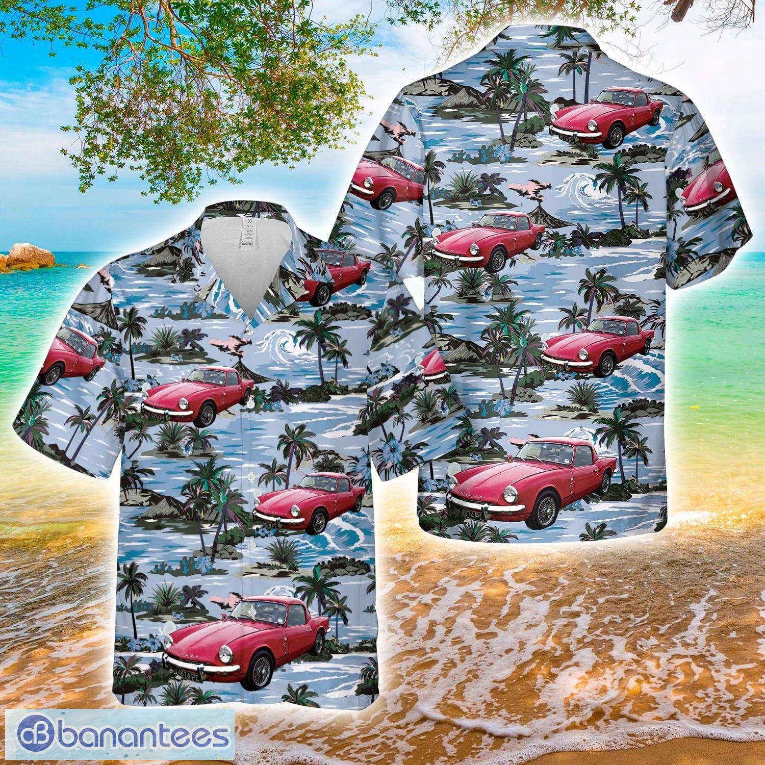 360 triumph spitfire iii 1968 hawaiian shirt image 360 Triumph Spitfire III (1968) Hawaiian Shirt Product Photo 1
