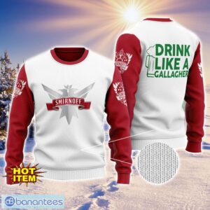 Smirnoff Vodka Like A Gallagher Patrick Day 3D Print Sweater Christmas Gift Holiday Sweater Product Photo 1