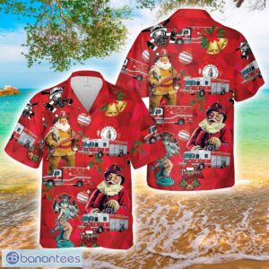 Sarasota County Fire Department Christmas Hawaiian Shirt Product Photo 1