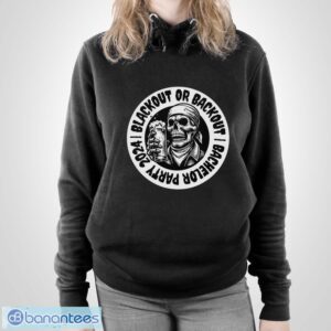 Funny Bachelor Party T-Shirt Blackout Skull Beer Groomsmen Shirt - Unisex Pullover Hoodie