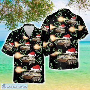 Australian Army ASLAV Neon Christmas Xmas Hawaiian Shirt Product Photo 1