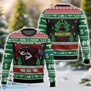 Die Hard, McClane “Now I have a machine gun. Ho ho ho” Christmas Gift Ugly Christmas Sweater For Men And Women Product Photo 1