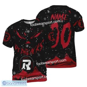 Christmas Grinch Face Ottawa RedBlacks Snow Mountain 3D Hoodie, Tshirt, 3D Sweater Custom Number And Name - Grinch Face Ottawa RedBlacks 3D Hoodie, Tshirt, 3D Sweater Custom Number And Name Photo 1