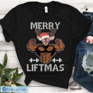 Merry Liftmas Christmas Workout Shirt Christmas Workout Shirts Product Photo 1