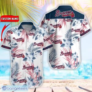 MLB Atlanta Braves Hawaiian Shirt Flower Baseball Aloha Shirt Product Photo 1