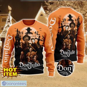 Don Julio Horror Halloween Night All Over Print Sweater Halloween Sweater Gift Ideas Product Photo 1