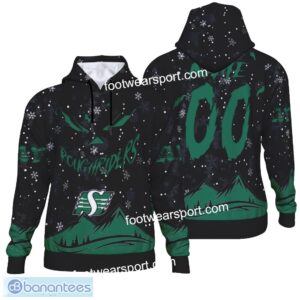 Christmas Grinch Face Saskatchewan Roughriders Snow Mountain 3D Hoodie, Tshirt, 3D Sweater Custom Number And Name - Grinch Face Saskatchewan Roughriders 3D Hoodie, Tshirt, 3D Sweater Custom Number And Name Photo 2