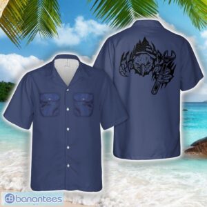 US Eagle Mechanic Silhouette Hawaiian Shirt Beach Shirt Product Photo 1