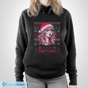 Merry Swiftmas Era Vintage Ugly Sweater Christmas Holiday T-Shirt1 Shirt - Unisex Pullover Hoodie