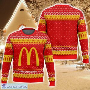 McDonald’s Ugly Christmas Sweater For Men And Women Christmas Holiday Gift Family Gift Product Photo 1