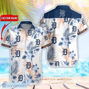 MLB Detroit Tigers Hawaiian Shirt Flower Baseball Aloha Shirt Product Photo 1