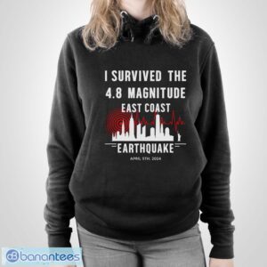 I Survived The NYC Earthquake April 5th 2024 Shirt - Unisex Pullover Hoodie