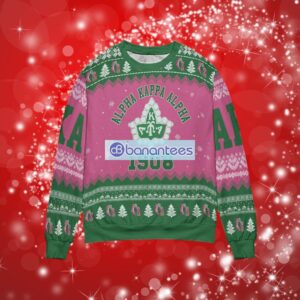 Alpha Kappa Alpha Christmas Sweater Full Over Print Product Photo 1