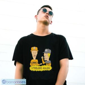 Beavis and Butt-Head Pittsburgh Steelers Rules T-Shirt - G500 Gildan T-Shirt