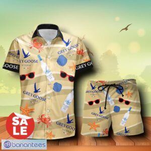 Grey Goose Vodka Summer Seafood Combo Hawaiian Shirt & Shorts For Men Women Product Photo 1