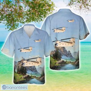 US Army 4th Batt, 123rd Reg, Sugar Bears North CH-47 Hawaiian Shirt Product Photo 1