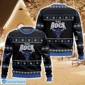 The Rock WWE Ugly Christmas Sweater Christmas Gift For Family Holiday Gift Product Photo 1