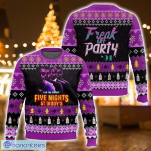 Five night at Diddy’s AOP Ugly Christmas Sweater Gift For Family Chrismas Gift Product Photo 1