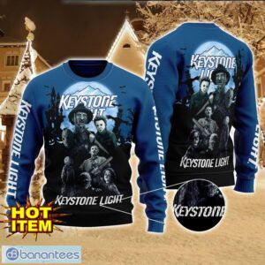 Keystone Light Horror Halloween Night All Over Print Sweater Halloween Sweater Gift Ideas Product Photo 1