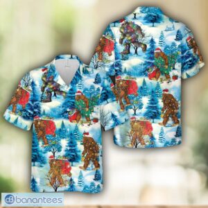 Bigfoot Santa Christmas Hawaiian Shirt Beach Shirt Product Photo 1