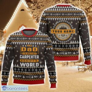 Personalized Proud to be a carpenter v2, Ugly Christmas Sweater For Men And Women Christmas Holiday Gift Family Gift Product Photo 1