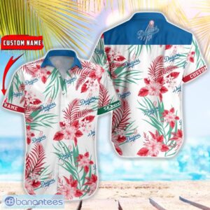 MLB Los Angeles Dodgers Hawaiian Shirt Flower Baseball Shirt For Fans Product Photo 1