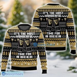 It’s the Most Wonderful time for a Guinness Ugly Christmas Sweater Holiday Gift For Family Christmas Sweater Product Photo 1