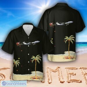 US Air Force Boeing E-4B Christmas Hawaiian Shirt Beach Summer Shirt Product Photo 1