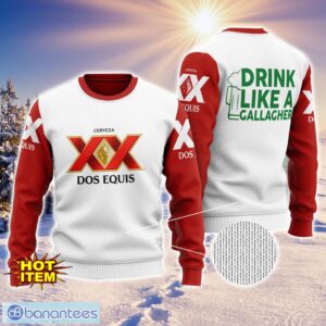 Dos Equis Drink Like A Gallagher Patrick Day 3D Print Sweater Christmas Gift Holiday Sweater Product Photo 1