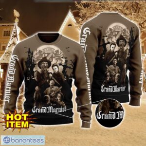 Grand Marnier Horror Halloween Night All Over Print Sweater Halloween Sweater Gift Ideas Product Photo 1