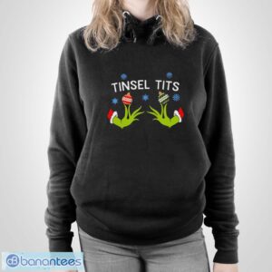 Tinsel Tits Grinch Shirt, Grinch Christmas Shirt, Funny Xmas Shirt - Unisex Pullover Hoodie