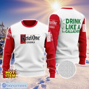 Ketel One Drink Like A Gallagher Patrick Day 3D Print Sweater Christmas Gift Holiday Sweater Product Photo 1