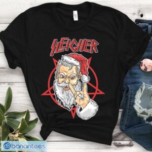 Sleigher Santa Claus Shirt - Santa Heavy Metal Christmas TShirt Product Photo 1